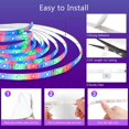 thumbnail image 4 of 10M Bluetooth LED Strip 5050 RGB LED Strip Bedroom Multicolor Flexible Light Strip, Controlled by Smartphone APP, Synchronize with Music Rhythm/Timer Function, 4 of 5