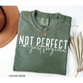 thumbnail image 3 of Not Perfect Just Forgiven Christian Shirt – Comfort Colors Bible Verse Tee, Religious Gifts for Women, Faith-Based Apparel, 3 of 8