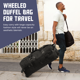 thumbnail image 4 of CshidWorld Bolsa de Viaje Plegable de 34 Pulgadas, Bolsa de Viaje Multiusos Resistente Al Agua de 90L con Ruedas, Correas para los Hombros y Correas Ocultas para Mochilas para Viajar, Fin de Semana,, 4 of 9