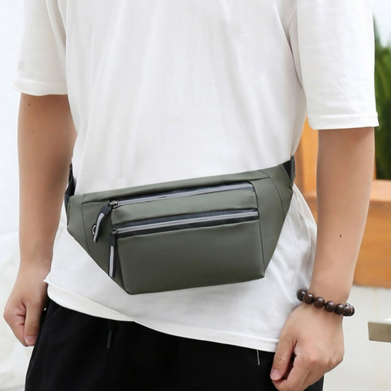 Waist belt top side bag