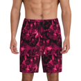 thumbnail image 1 of Fotbe Burgundy Tie Dye Pantalones Cortos de Pijama para Hombre, Ropa de Dormir, Pantalones de Pijama Cortos para Hombre-X-Large, 1 of 6