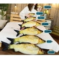 thumbnail image 3 of Realistic Fish Plush Pillow Toy, Creative Simulation Stuffed Cushion, Soft Lifelike Plush Décor Pillow, Funny 3D Fish Shaped Throw Pillow for Home Sofa Bedroom Gift, 3 of 6