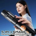 thumbnail image 2 of 5-in-1 Smart Handheld Vacuum Cleaner, Cordless Mini Vacuum with 15kPa Strong Suction, Rechargeable Type-C Portable Dust Cleaner for Home, Car, Sofa, Inflatable Pump Function (Black Standard Edition), 2 of 8