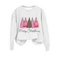 thumbnail image 2 of Babysbule Christmas Shirts for Women Printed Round Neck Long Sleeved Loose Fitting Sweater Clearance Tops Fashion, 2 of 4