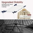 thumbnail image 3 of Clothes Airer, Collapsible Clothes Drying Rack, Foldable Gullwing Laundry Rack Indoor, Drying Rack, Clothing Rack Indoor Foldable for Towels, Linens, 175 X 60 X 105cm, White, 3 of 5
