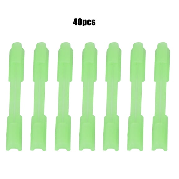 Suodoka 40 PCS Light Stick Clip on Holder Fit Rod Tip Night Fishing Fluorescent Glow Sticks M 14 inches / 35.56 cm Essential Tackle Box Accessories for Pro Anglers and Beginners