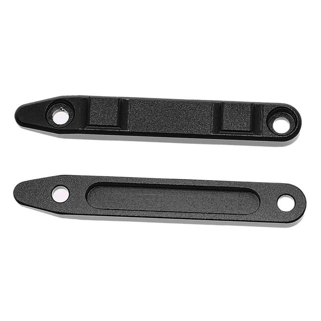 2 Piezas Riel Deslizante Techo Coche Juguete Aluminio Recambio Resistente Instalación Simple Función Portátil Adecuado para Automóviles RC Bricolaje Negro