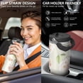thumbnail image 5 of Floral 30oz Handheld Travel Tumbler with Handle – Double Wall Stainless Steel Insulated Cup, Flip Straw Lid, Leak-Proof & BPA-Free, Durable Hot & Cold Drink Mug,Thanksgiving, Xmas, Spring ,Flower, 5 of 6