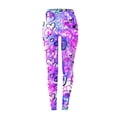 thumbnail image 3 of FASHOFT Valentine's Day Leggings for Womens Cute Holidays Love Heart Print Legging Yoga Pants AM L, 3 of 3