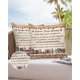 thumbnail image 6 of Pack of 2 Outdoor Pillow Covers, Bless This Home Stars and Berries Farm Waterproof Square Throw Pillowcase Cushion Decorative Pillow Covers for Couch Patio Tent, 26x26 in, 6 of 6