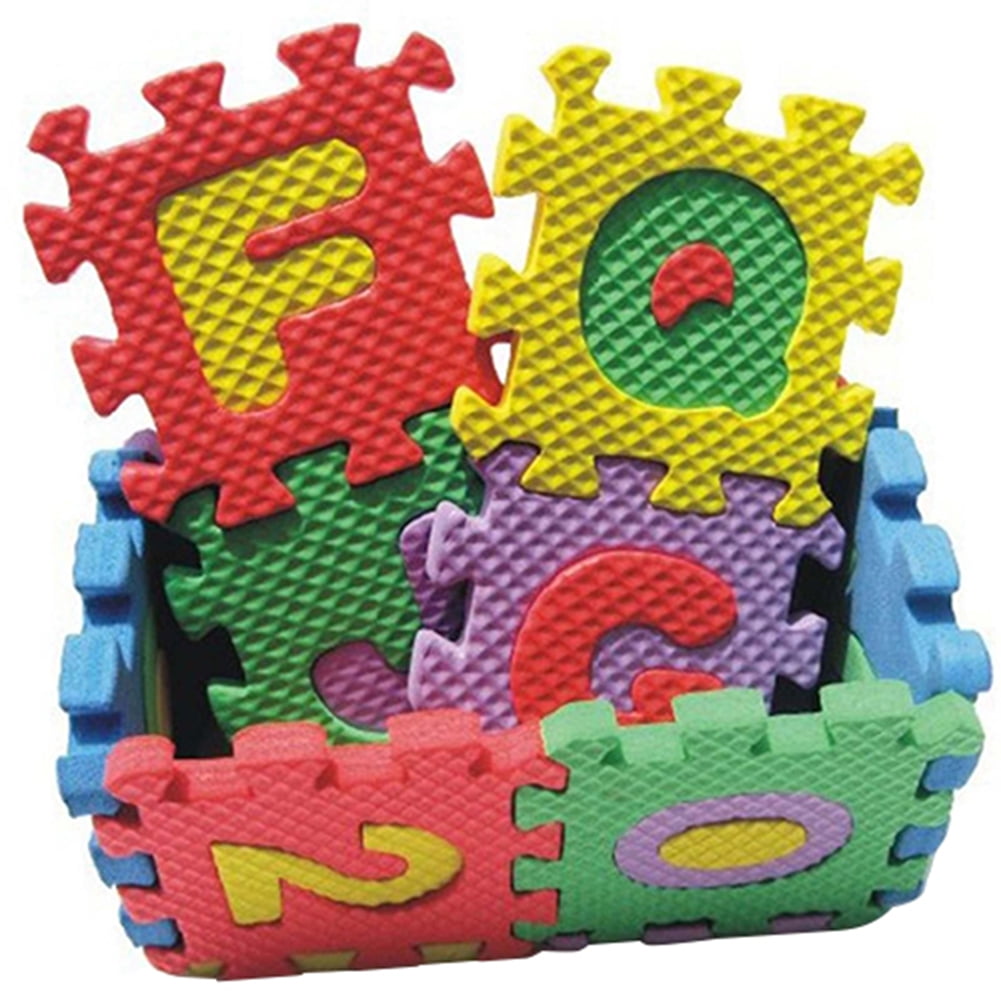 Lots 36pcs Baby Kid Educational Puzzle Toy A-Z Alphabet Letters Numeral Mat S 
