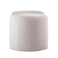 thumbnail image 3 of Nebula Upholstered Performance Velvet Ottoman Pink, 3 of 7