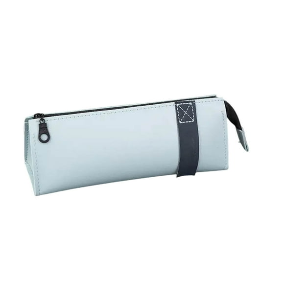 Ckraxd Large Capacity Pencil Case Waterproof Faux Leather Zippered Pouch Portable Multi-purpose Design for Accessories and Makeup