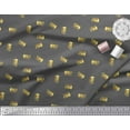 thumbnail image 2 of Soimoi Gray Rayon Crepe Fabric OMG Text Fabric Prints By Yard 46 Inch Wide, 2 of 3