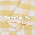 thumbnail image 5 of Haperlare 28"W x 24"L Tier Curtains for Kitchen Window Plaid Gingham Pattern Yarn Dyed Half Window Kitchen Cafe Curtains, Yellow, 2 Panels, 5 of 7