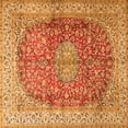 thumbnail image 1 of Ahgly Company Indoor Square Oriental Orange Traditional Area Rugs, 8' Square, 1 of 1