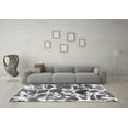 thumbnail image 3 of Ahgly Company Indoor Square Abstract Gray Modern Area Rugs, 4' Square, 3 of 4