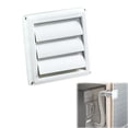 thumbnail image 1 of Dryer Vent Cover Outdoor – 6 Inch White Exterior Vent Cover with Heavy-Duty Screen, Universal Fit for Dryer, Bathroom, Kitchen Exhaust, Weather-Resistant, Protects Against Rodents and Debris, 1 of 6