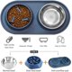 thumbnail image 3 of Comedero lento para perros JAMW Tazón Anti-Bloat Bowls tazón de acero antideslizante azul Sencillez, 3 of 5