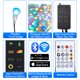 thumbnail image 3 of Guirnalda de luces LED RGB con Bluetooth y WiFi para interiores y exteriores, resistente al agua, con 16 millones de colores cambiantes, sincronización de música y modos dinámicos, compatible con, 3 of 8