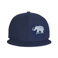thumbnail image 2 of ZICANCN Blue Elephant Doodle Baseball Caps, Trucker Hats for Men And Women, Adjustable Breathable Flat Caps, Navy Blue, 2 of 8