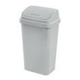 thumbnail image 2 of (2 pack) Sterilite Kitchen Trash Can, 13 Gallon Plastic Garbage Bin with Swing Top Lid, Light Gray, 2 of 10