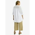 thumbnail image 2 of Jessica London Women's Plus Size Hi-Low Linen Tunic, 2 of 5