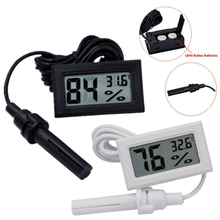 WiFi Hygrometer Thermometer Sensor with External Probe,Aquarium  Thermometer,Wireless Digital Monitor Real-time sync Update, Backlight  LCD,Work with