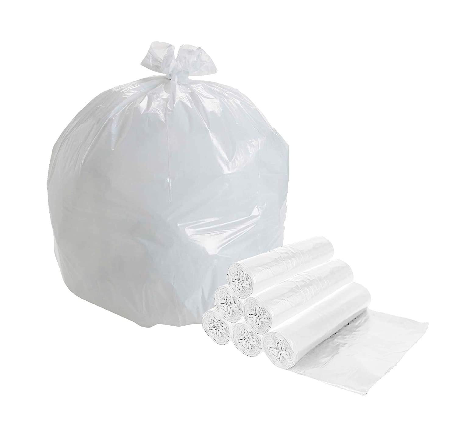 Drawstring Trash Bin Liner Bag 100 Gauge / 25 Micron Strong Plastic Bags 25 L 