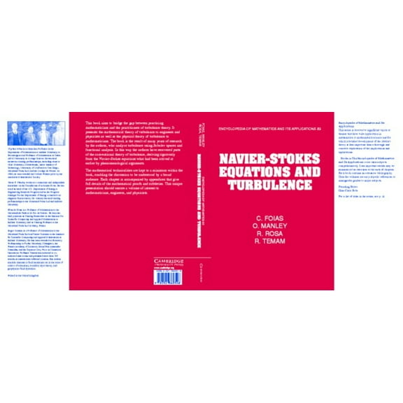 Encyclopedia of Mathematics and Its Appl Navier-Stokes Equations and Turbulence, Book 83, (Hardcover)