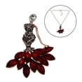 thumbnail image 1 of Brooch Pin Fashion Elegant Dual-Purpose Crystal Mermaid Shape Necklace Rhinestone Brooch Lapel Pin with Chain, 1 of 10