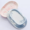 thumbnail image 5 of Handcrafted Ceramic Soap Dish: Decorative Soap Holder with Unique Marble Textures, Bar Soap Holder for Shower, Bathroom, Kitchen, Tubs, Sink, Hotels, Counters (Gray), 5 of 10