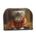thumbnail image 2 of Kdxio Haystack Meditating Cat Print Toaster Cover Bread Machine Cover Fits for Most Standard 2 Slice Toasters,Keep Toaster Free From Dust And Fingerprint Oven Dustproof Cover, 2 of 7