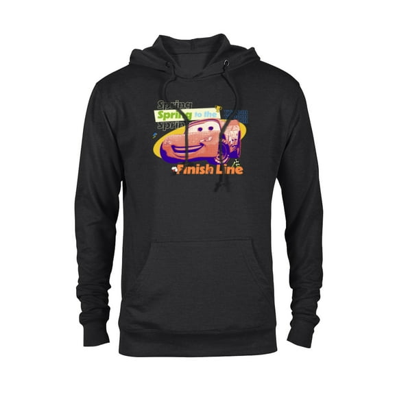 Disney and Pixar’s Cars Lightning Spring to the Finish Line - Pullover Hoodie for Adults - Customized-Black