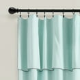 thumbnail image 2 of Lush Decor Modern Faux Linen Window Curtain Panels - Blue - 84 x 52, 2 of 11