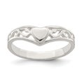 thumbnail image 1 of 925 Sterling Silver Heart Ring, 1 of 2