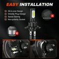 thumbnail image 6 of For Aprilia Shiver 750 900 LED Motorcycle Headlight Hi/Lo Beam 6000K White Bulbs, 6 of 11