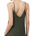 thumbnail image 6 of J. METHOD Women's Sleeveless Adjustable Spaghetti Strap Lightweight Loose Fit Maxi Long Dress NEWDR25 Hunter Green S, 6 of 7