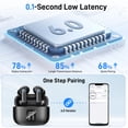 thumbnail image 3 of AI Translation Earbuds 0.3s Real Time Translator, 164 Languages, ANC & Bluetooth Headphones 6.0 with Clear Calls, 35H of Playtime, Smart AI Wireless Earbuds for Travel, Meetings & Learning, 3 of 13