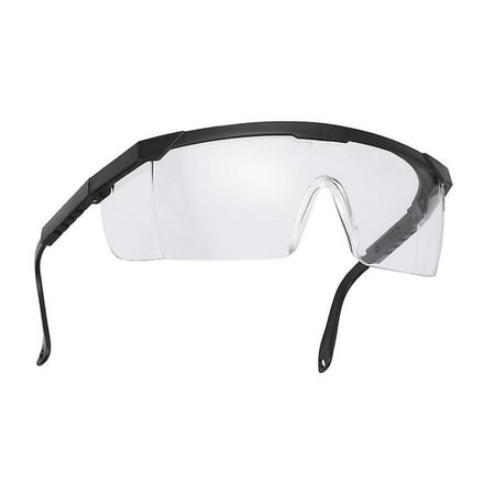 

Pc Safety Glasses Uv-protection Motorcycle Goggles Dust Wind Proof High Strength Impact Resistance For Riding Cycling (black Frame And White Lens)