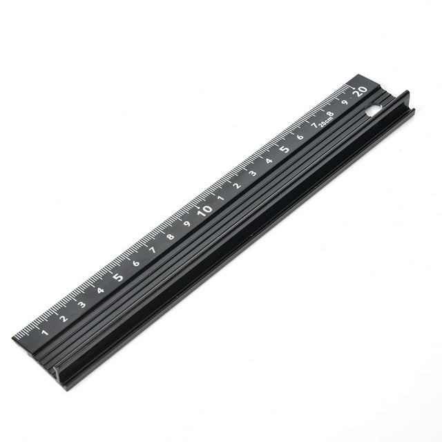 Regla De Corte, Aleación De Aluminio Tipo L 20 Cm, 8,27 X 1,38 X 0,48 Pulgadas, 1,8 Oz, 12,2 X 1,4 X 0,5 Pulgadas, 2,6 Oz, 18, 11 X 1,39 X 0,48 Pulgadas, 3,8 Oz, Para Corte En