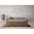 thumbnail image 3 of Ahgly Company Indoor Rectangle Oriental Brown Modern Area Rugs, 7' x 9', 3 of 4