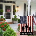 thumbnail image 2 of Patriotic American Soldier Thank You Garden Flag 12x18 Inch Double Sided 4th of July Independence Day Memorial Day Yard Outdoor Decor USA Flag, 2 of 6