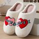 thumbnail image 3 of Zapatillas Mujer Fluffy Preppy Antideslizantes Love Cómodas para el Invierno (38-39 Love), 3 of 8