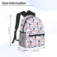 thumbnail image 2 of Disketp American Gnomes Mochila Ligera Clásica con Múltiples Bolsillos, Mochila Casual para Hombre y Mujer, Ideal para Escuela, Trabajo y Viajes, 2 of 6