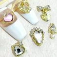 thumbnail image 4 of UDIYO 10Pcs Manicure Ornaments Shiny Visual Effect Creative Shape Faux Diamond Design Sparkling Decorative Alloy 3D DIY Nail Art Jewelry Manicure Ornaments for Nail Salon, 4 of 7