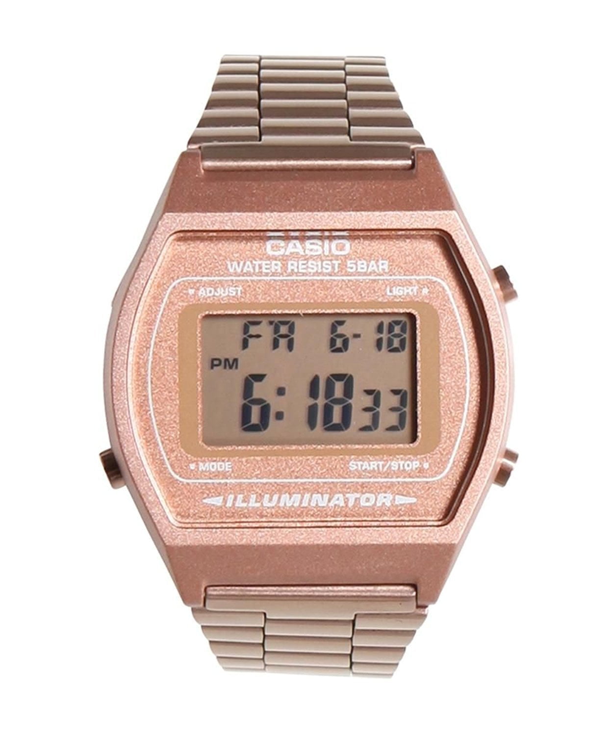 Casio Women's B640WC-5AEF Retro Digital Watch (Rose Gold) - Walmart.com