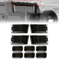 Kojem 10pcs LED Cab Roof Lights for 2003-2009 Hummer H2 SUT Top Clearance Marker Lamps Smoke Lens & Black Housing