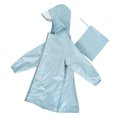 thumbnail image 5 of SJLDQY Children's Raincoat With School Bag And Hood Boys And Girls Students Children Solid Color Long Raincoat, 5 of 5