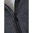 thumbnail image 4 of Women's Zip Up Long Sleeve Oversized Drawstring Hoodie Hooded Sweatshirt,Dark Grey,L, 4 of 6